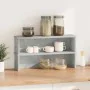 Estantes de cocina apilables 2 uds gris hormigón 50x15x16 cm von , Behälter für Küchenutensilien - Ref: Foro24-860488, Preis:...