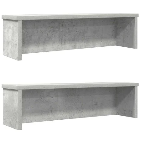 Estantes de cocina apilables 2 uds gris hormigón 60x15x16 cm von , Behälter für Küchenutensilien - Ref: Foro24-860506, Preis:...