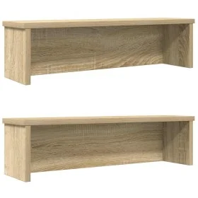 Estantes de cocina apilables 2 uds roble sonoma 60x15x16 cm von , Behälter für Küchenutensilien - Ref: Foro24-860504, Preis: ...