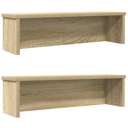 Estantes de cocina apilables 2 uds roble sonoma 60x15x16 cm von , Behälter für Küchenutensilien - Ref: Foro24-860504, Preis: ...