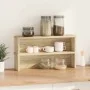 Estantes de cocina apilables 2 uds roble sonoma 60x15x16 cm von , Behälter für Küchenutensilien - Ref: Foro24-860504, Preis: ...