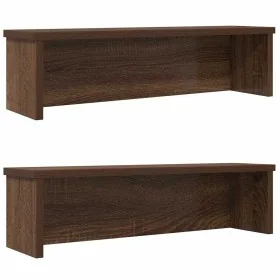 Estantes de cocina apilables 2 uds roble marrón 60x15x16 cm de , Contenedores para utensilios de cocina - Ref: Foro24-860512,...