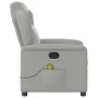 Sillón de masaje reclinable de tela gris nube by , Armchairs - Ref: Foro24-4015595, Price: 204,39 €, Discount: %