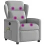 Sillón de masaje reclinable de tela gris nube by , Armchairs - Ref: Foro24-4015595, Price: 204,39 €, Discount: %