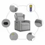 Sillón de masaje reclinable de tela gris nube by , Armchairs - Ref: Foro24-4015595, Price: 204,39 €, Discount: %