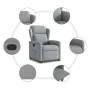 Sillón reclinable de tela gris claro by , Armchairs - Ref: Foro24-4015576, Price: 187,02 €, Discount: %