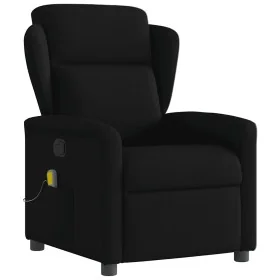 Sillón reclinable de masaje de tela negro by , Armchairs - Ref: Foro24-4015588, Price: 203,84 €, Discount: %