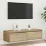 Mueble de TV con luces LED roble sonoma 100X35,5x25 cm von , TV-Möbel - Ref: Foro24-860240, Preis: 78,67 €, Rabatt: %