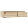 Mueble de TV con luces LED roble sonoma 100X35,5x25 cm von , TV-Möbel - Ref: Foro24-860240, Preis: 78,67 €, Rabatt: %