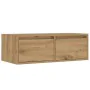 Mueble de TV con luces LED roble artisan 75x35,5x25 cm by , TV Furniture - Ref: Foro24-860237, Price: 69,43 €, Discount: %