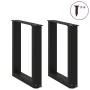 Patas de mesa de centro forma U 2uds acero negro 28x(42-43) cm by , Table legs - Ref: Foro24-4013148, Price: 58,18 €, Discoun...