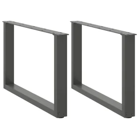 Patas para mesa de centro en forma de U 2 uds antracita acero by , Table legs - Ref: Foro24-4013162, Price: 62,36 €, Discount: %