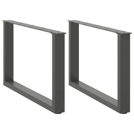 Patas para mesa de centro en forma de U 2 uds antracita acero by , Table legs - Ref: Foro24-4013162, Price: 62,36 €, Discount: %