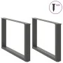 Patas para mesa de centro en forma de U 2 uds antracita acero by , Table legs - Ref: Foro24-4013162, Price: 62,36 €, Discount: %