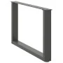 Patas para mesa de centro en forma de U 2 uds antracita acero by , Table legs - Ref: Foro24-4013162, Price: 62,36 €, Discount: %
