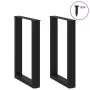 Patas para mesa comedor forma U 2uds acero negro 50x(72-73)cm de , Patas para mesas - Ref: Foro24-4013176, Precio: 101,62 €, ...