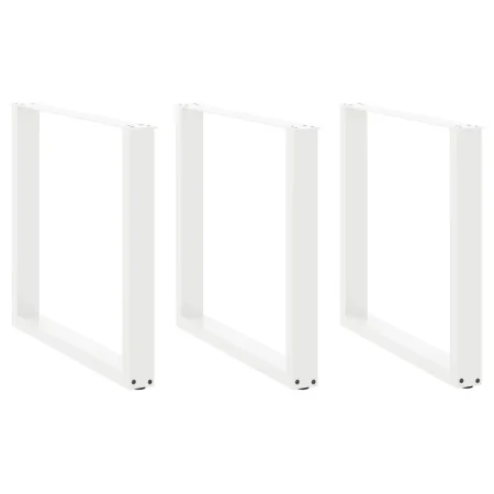Patas para mesa centro forma U 3 uds blanco 80x(72-73) cm acero by , Table legs - Ref: Foro24-4013205, Price: 127,09 €, Disco...