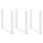 Patas para mesa centro forma U 3 uds blanco 80x(72-73) cm acero by , Table legs - Ref: Foro24-4013205, Price: 127,09 €, Disco...