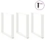 Patas para mesa centro forma U 3 uds blanco 80x(72-73) cm acero by , Table legs - Ref: Foro24-4013205, Price: 127,09 €, Disco...