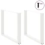 Patas para mesa comedor forma U 2uds acero blanco 100x(72-73)cm von , Tischbeine - Ref: Foro24-4013197, Preis: 104,14 €, Raba...