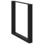 Patas para mesa de comedor en forma de U 2 uds acero negro by , Table legs - Ref: Foro24-4013188, Price: 85,09 €, Discount: %