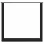 Patas para mesa de comedor en forma de U 2 uds acero negro by , Table legs - Ref: Foro24-4013188, Price: 85,09 €, Discount: %