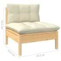 Garden furniture 13 pieces cushions solid pine wood by vidaXL, Garden sets - Ref: Foro24-3096953, Price: 1,00 €, Discount: %