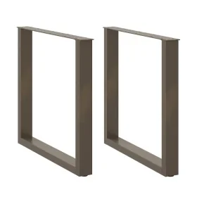 Patas para mesa comedor forma U 2uds acero natural 90x(72-73)cm by , Table legs - Ref: Foro24-4013195, Price: 93,68 €, Discou...