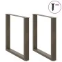 Patas para mesa comedor forma U 2uds acero natural 90x(72-73)cm von , Tischbeine - Ref: Foro24-4013195, Preis: 93,68 €, Rabat...