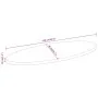 Tablero de mesa ovalado madera maciza de mango 110x40x3,8 cm de , Tableros para mesas - Ref: Foro24-370831, Precio: 66,79 €, ...