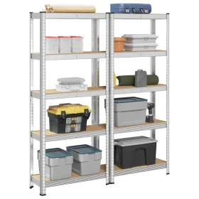 Estantes de almacenamiento de 5 capas 2 uds by , Industrial shelving - Ref: Foro24-3307584, Price: 71,54 €, Discount: %