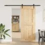 Puerta corredera con herrajes madera maciza de pino 95x210 cm de , Puertas - Ref: Foro24-3332746, Precio: 210,71 €, Descuento: %