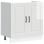 Mueble bajo para fregadero Kalmar blanco brillo 80x46x81,5 cm von , Küchenschränke - Ref: Foro24-853449, Preis: 83,21 €, Raba...