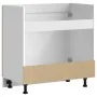 Mueble bajo para fregadero Kalmar blanco brillo 80x46x81,5 cm von , Küchenschränke - Ref: Foro24-853449, Preis: 83,21 €, Raba...