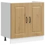 Mueble bajo para fregadero Kalmar roble artesanal 80x46x81,5 cm de , Armarios de cocina - Ref: Foro24-853456, Precio: 75,00 €...