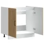 Mueble bajo para fregadero Kalmar roble artesanal 80x46x81,5 cm de , Armarios de cocina - Ref: Foro24-853456, Precio: 75,00 €...
