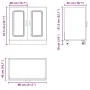 Mueble bajo para fregadero Kalmar roble artesanal 80x46x81,5 cm de , Armarios de cocina - Ref: Foro24-853456, Precio: 75,00 €...