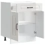 Mueble bajo cocina Kalmar madera ingeniería blanca alto brillo von , Küchenschränke - Ref: Foro24-853489, Preis: 94,77 €, Rab...