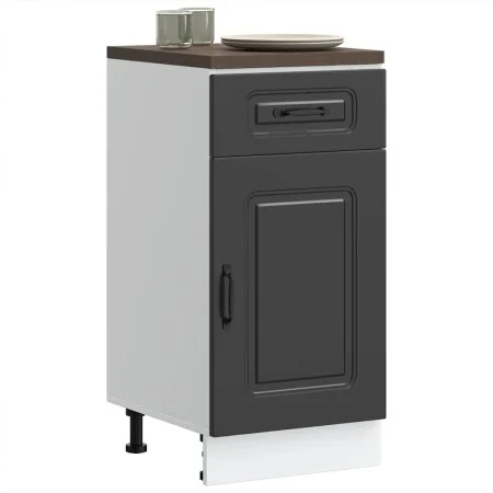 Mueble bajo de cocina Kalmar madera de ingeniería negra de , Armarios de cocina - Ref: Foro24-853468, Precio: 94,07 €, Descue...