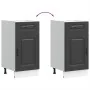 Mueble bajo de cocina Kalmar madera de ingeniería negra de , Armarios de cocina - Ref: Foro24-853468, Precio: 94,07 €, Descue...