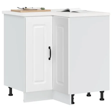 Mueble bajo esquinero de cocina Kalmar madera ingeniería blanca von , Küchenschränke - Ref: Foro24-853507, Preis: 106,50 €, R...