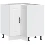 Mueble bajo esquinero de cocina Kalmar madera ingeniería blanca von , Küchenschränke - Ref: Foro24-853507, Preis: 106,50 €, R...