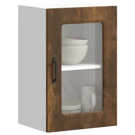 Armario pared cocina puerta de cristal Kalmar roble ahumado de , Armarios de cocina - Ref: Foro24-853532, Precio: 55,97 €, De...