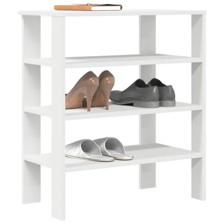 Mueble zapatero madera contrachapada blanco 61x32x70 cm by , Shoe racks and shoe organizers - Ref: Foro24-859842, Price: 42,7...