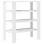Mueble zapatero madera contrachapada blanco 61x32x70 cm by , Shoe racks and shoe organizers - Ref: Foro24-859842, Price: 42,7...
