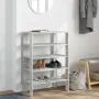 Mueble zapatero madera contrachapada gris hormigón 61x32x87,5cm by , Shoe racks and shoe organizers - Ref: Foro24-859854, Pri...