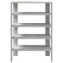 Mueble zapatero madera contrachapada gris hormigón 61x32x87,5cm by , Shoe racks and shoe organizers - Ref: Foro24-859854, Pri...