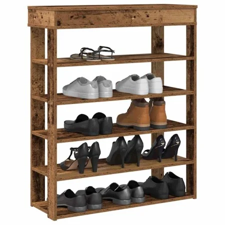 Mueble zapatero madera contrachapada madera vieja 80x30x98 cm de , Zapateros y organizadores de calzado - Ref: Foro24-859939,...