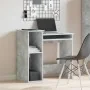 Escritorio con estantes contrachapada hormigón 84x40x78 cm von , Schreibtische - Ref: Foro24-860448, Preis: 67,09 €, Rabatt: %