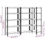 Estantes de almacenamiento de 5 capas 3 uds von , Industrieregale - Ref: Foro24-3307590, Preis: 119,05 €, Rabatt: %